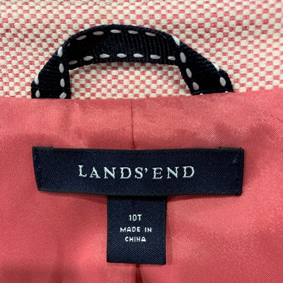 Lands’ End Textured Pink Blazer - Picture 7 of 7